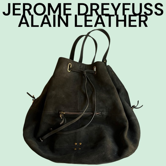 - Jérôme Dreyfuss - Suede Bucket Handbag - Picture 1 of 8